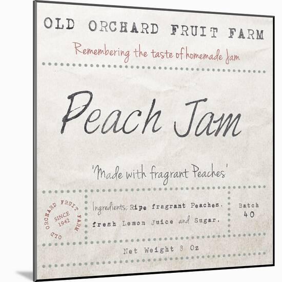 Peach Jam-The Vintage Collection-Mounted Giclee Print