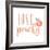 Peach Life I-Studio W-Framed Art Print