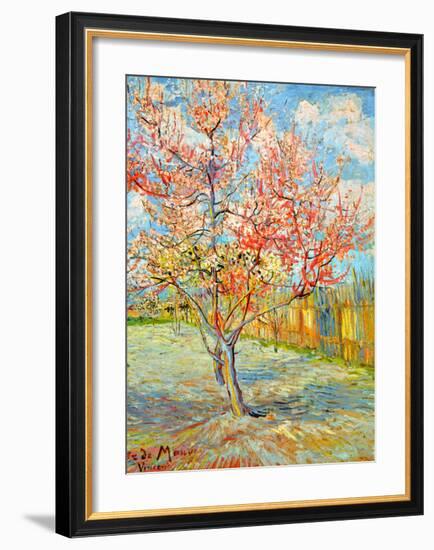 Peach Tree in Bloom at Arles, c.1888-Vincent van Gogh-Framed Giclee Print