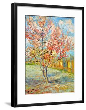 Peach Tree in Bloom at Arles, c.1888-Vincent van Gogh-Framed Giclee Print