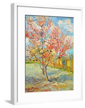 Peach Tree in Bloom at Arles, c.1888-Vincent van Gogh-Framed Giclee Print