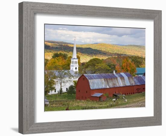 Peacham, Vermont, Usa-Jerry & Marcy Monkman-Framed Photographic Print