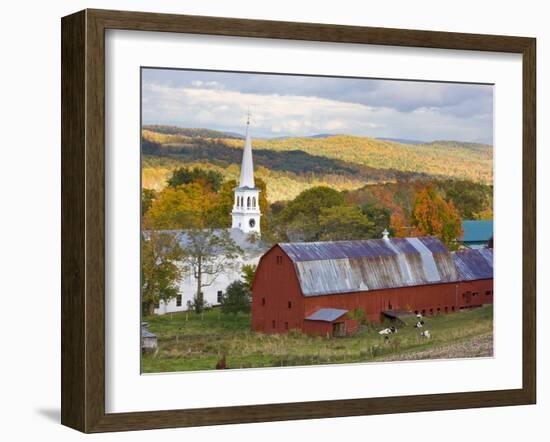 Peacham, Vermont, Usa-Jerry & Marcy Monkman-Framed Photographic Print