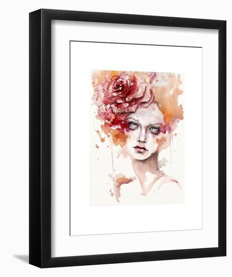 Peaches & Cream-Sillier than Sally-Framed Art Print