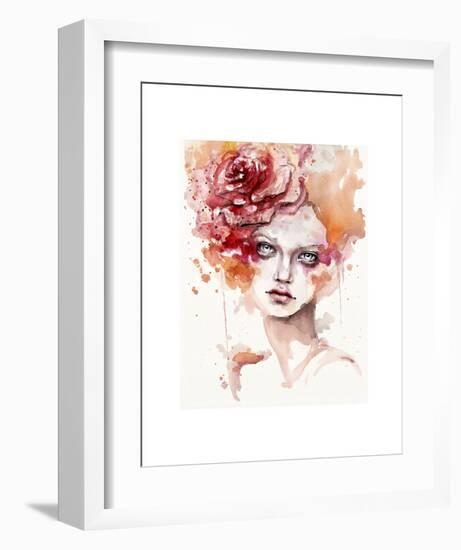 Peaches & Cream-Sillier than Sally-Framed Art Print