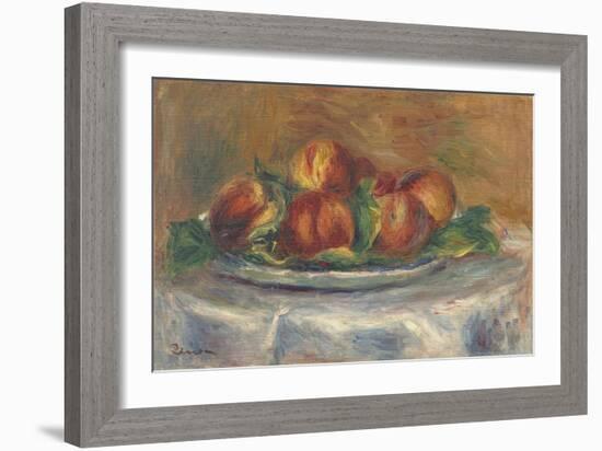 Peaches on a Plate, 1902-5-Pierre-Auguste Renoir-Framed Giclee Print