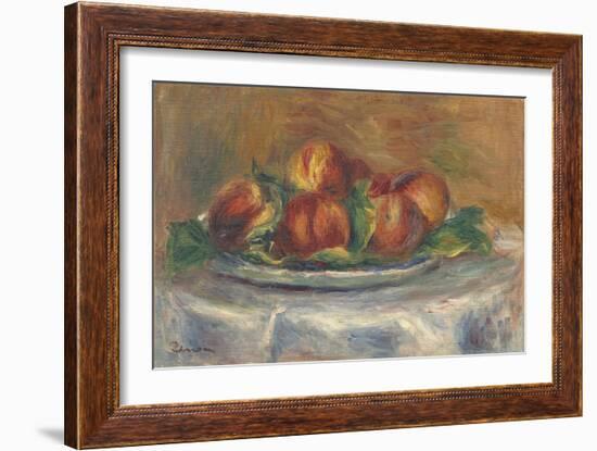 Peaches on a Plate, 1902-5-Pierre-Auguste Renoir-Framed Giclee Print