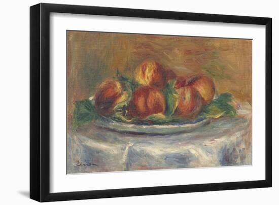 Peaches on a Plate, 1902-5-Pierre-Auguste Renoir-Framed Giclee Print