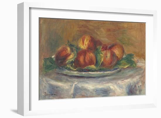 Peaches on a Plate, 1902-5-Pierre-Auguste Renoir-Framed Giclee Print