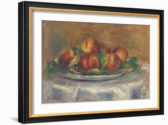 Peaches on a Plate, 1902-5-Pierre-Auguste Renoir-Framed Giclee Print