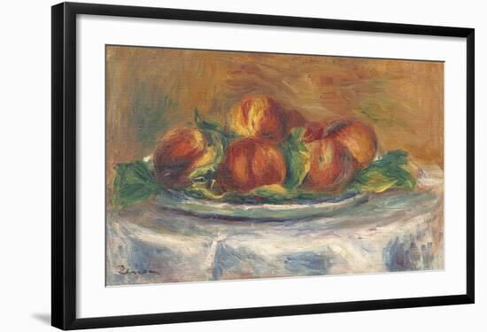Peaches on a Plate-Pierre-Auguste Renoir-Framed Premium Giclee Print