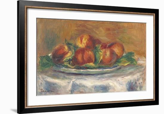 Peaches on a Plate-Pierre-Auguste Renoir-Framed Premium Giclee Print