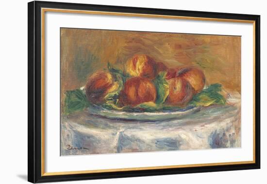 Peaches on a Plate-Pierre-Auguste Renoir-Framed Premium Giclee Print