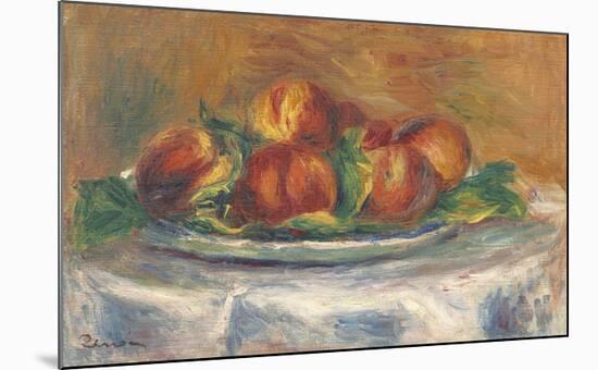 Peaches on a Plate-Pierre-Auguste Renoir-Mounted Premium Giclee Print