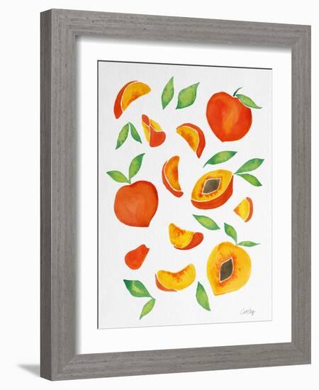 Peaches-Cat Coquillette-Framed Giclee Print