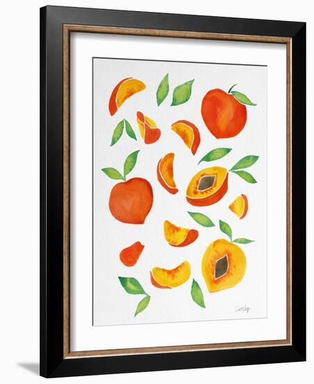 Peaches-Cat Coquillette-Framed Giclee Print