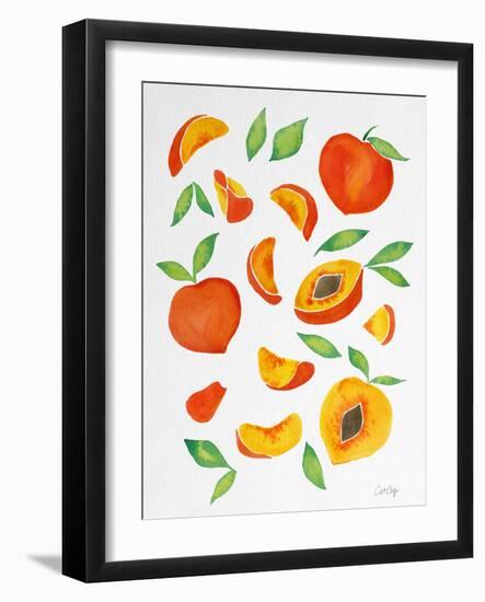 Peaches-Cat Coquillette-Framed Giclee Print