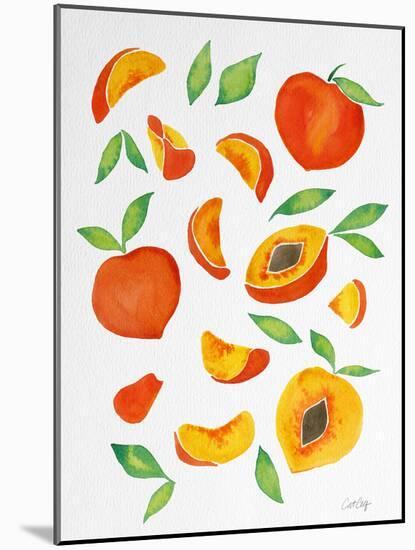 Peaches-Cat Coquillette-Mounted Giclee Print