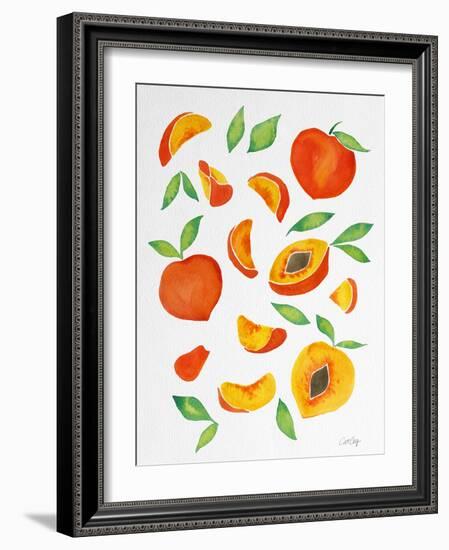 Peaches-Cat Coquillette-Framed Giclee Print