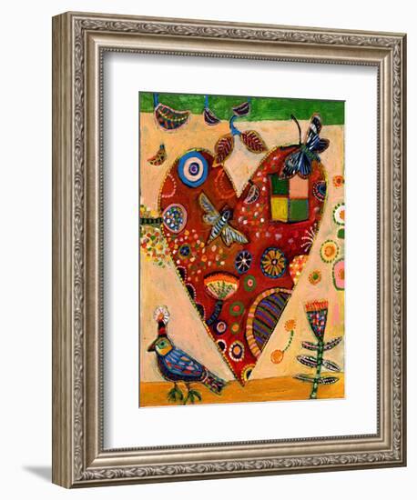 Peachy Heart-Jill Mayberg-Framed Giclee Print