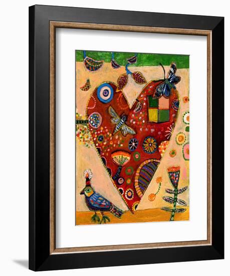 Peachy Heart-Jill Mayberg-Framed Giclee Print