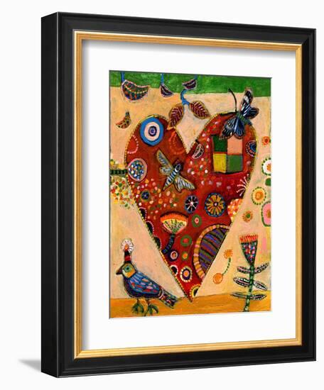 Peachy Heart-Jill Mayberg-Framed Giclee Print