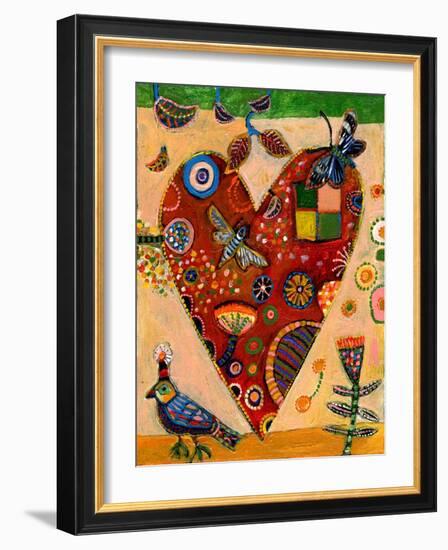 Peachy Heart-Jill Mayberg-Framed Giclee Print