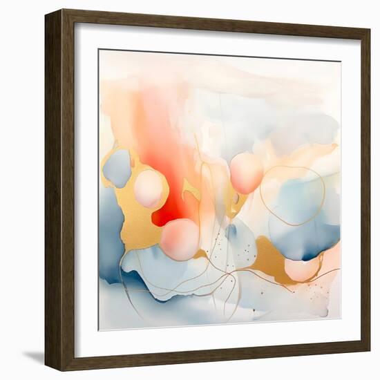 Peachy-Walker Noble-Framed Art Print