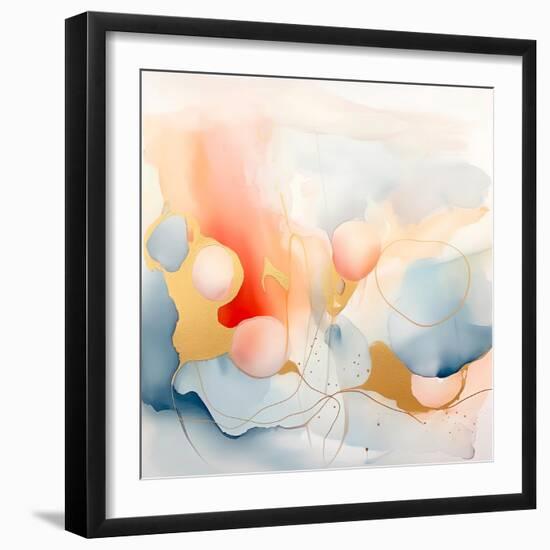 Peachy-Walker Noble-Framed Art Print