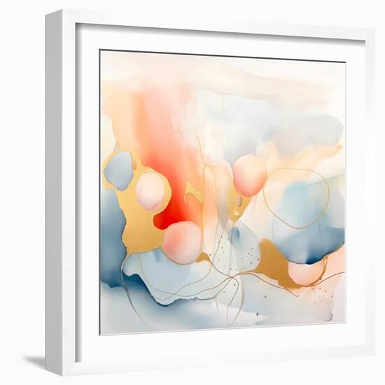 Peachy-Walker Noble-Framed Art Print