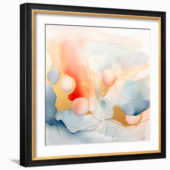 Peachy-Walker Noble-Framed Art Print