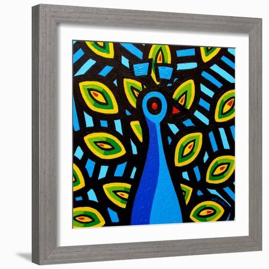 Peacock 1-John Nolan-Framed Giclee Print