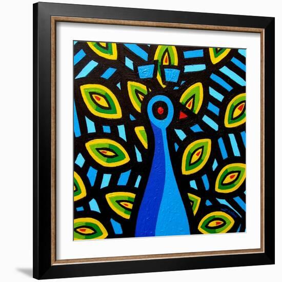 Peacock 1-John Nolan-Framed Giclee Print