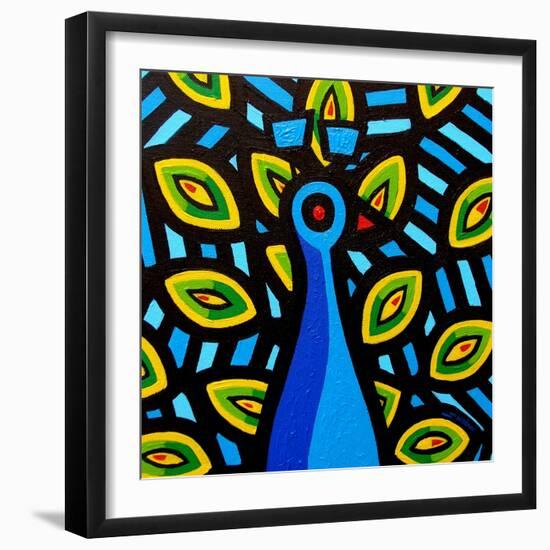 Peacock 1-John Nolan-Framed Giclee Print