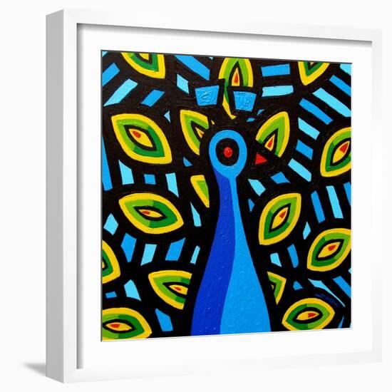 Peacock 1-John Nolan-Framed Giclee Print