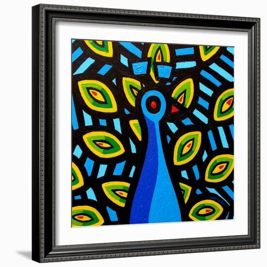 Peacock 1-John Nolan-Framed Giclee Print