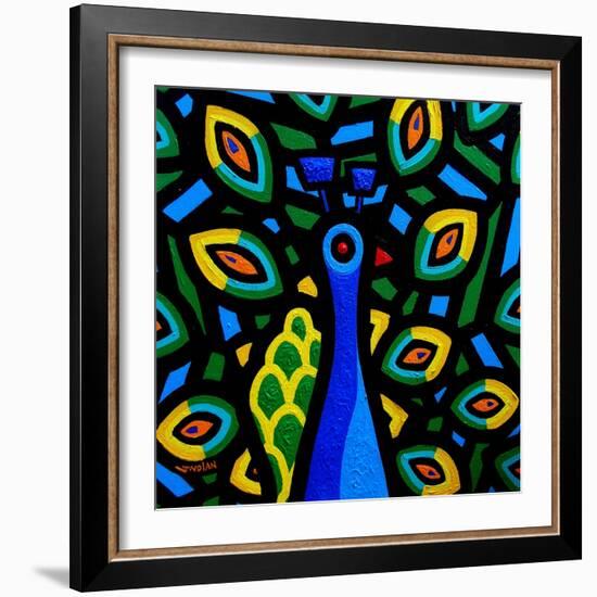 Peacock 2-John Nolan-Framed Giclee Print