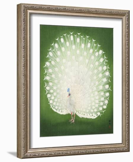 Peacock 50X70-Ohara Koson-Framed Photographic Print