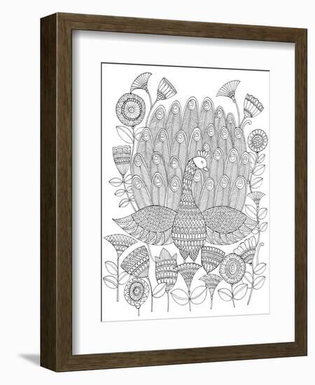 Peacock 8-Neeti Goswami-Framed Art Print