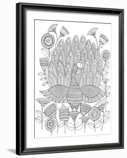 Peacock 8-Neeti Goswami-Framed Art Print