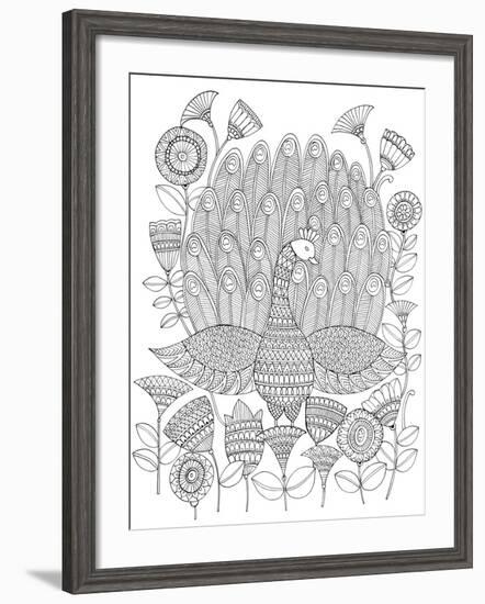 Peacock 8-Neeti Goswami-Framed Art Print