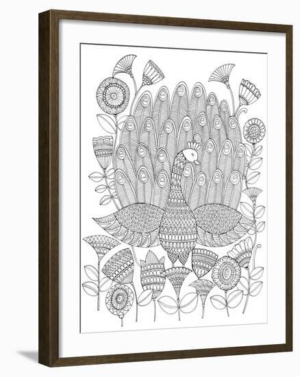 Peacock 8-Neeti Goswami-Framed Art Print