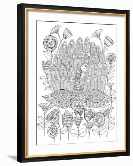 Peacock 8-Neeti Goswami-Framed Art Print