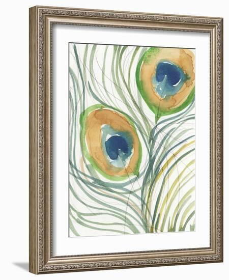 Peacock Abstract I-Samuel Dixon-Framed Art Print