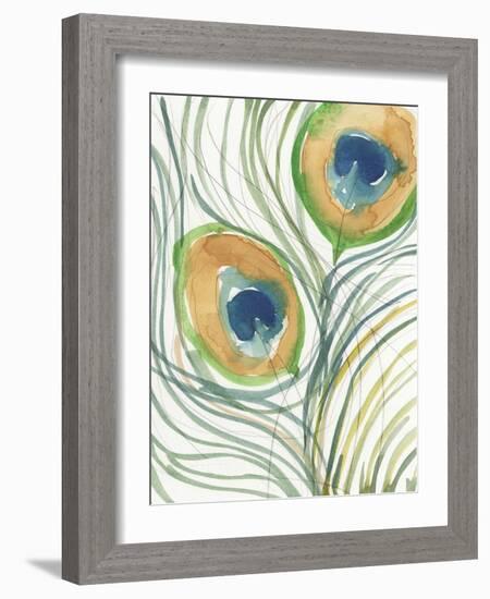 Peacock Abstract I-Samuel Dixon-Framed Art Print