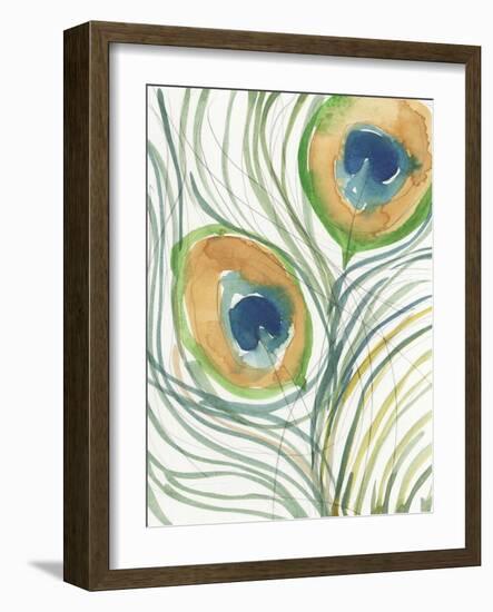 Peacock Abstract I-Samuel Dixon-Framed Art Print