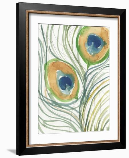 Peacock Abstract I-Samuel Dixon-Framed Art Print