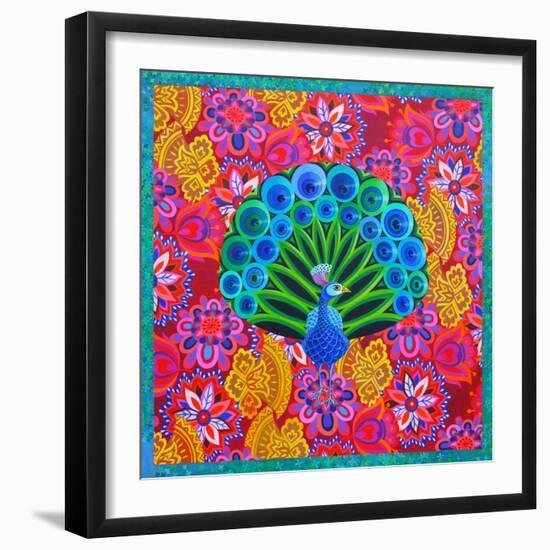 Peacock and Pattern, 2015-Jane Tattersfield-Framed Giclee Print