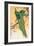 Peacock and Peahen on Branch-Koson Ohara-Framed Giclee Print