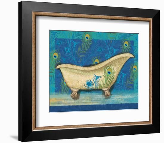 Peacock Bath IV-Alan Hopfensperger-Framed Art Print